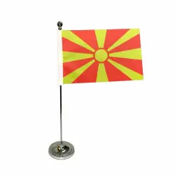 Erbjudande Bordsflagga Nordmakedonien