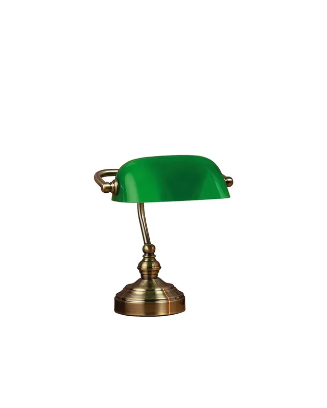 Markslöjd Bordslampa Bankers 25 cm Oxid/Grön Populärt val