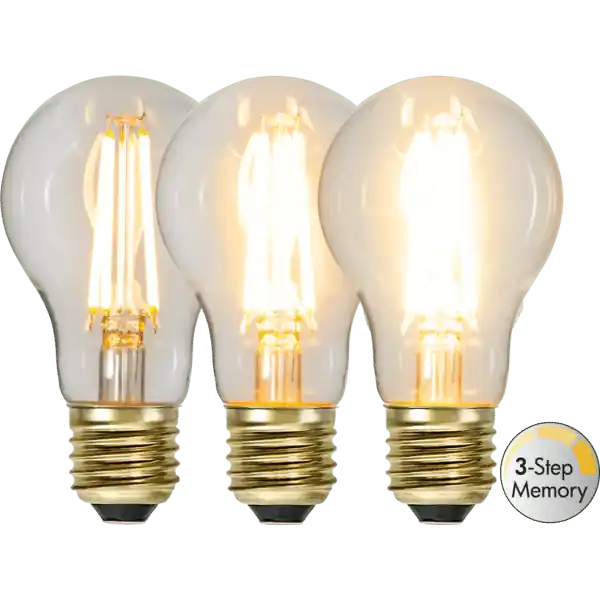 Fri frakt Star Trading Led Lampa E27 A60 Soft Glow 3-Steg