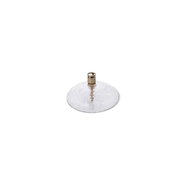Peri Living Oljelampa Hamrat Glas Rund Platt Mässing SmallØ 10x5cm Endast idag