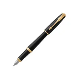 Populärt val Parker Urban Muted Black G.T Fountain pen F Blue