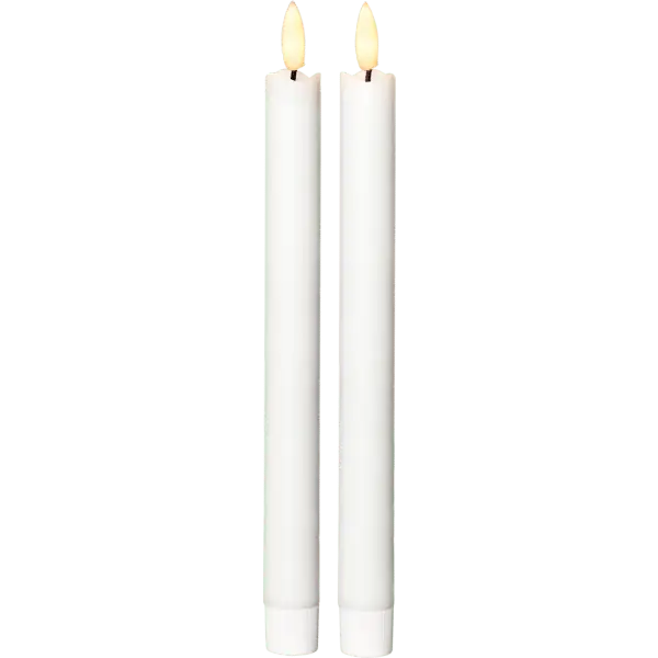 Begränsat antal Vita Antikljus LED 2-Pack Flamme