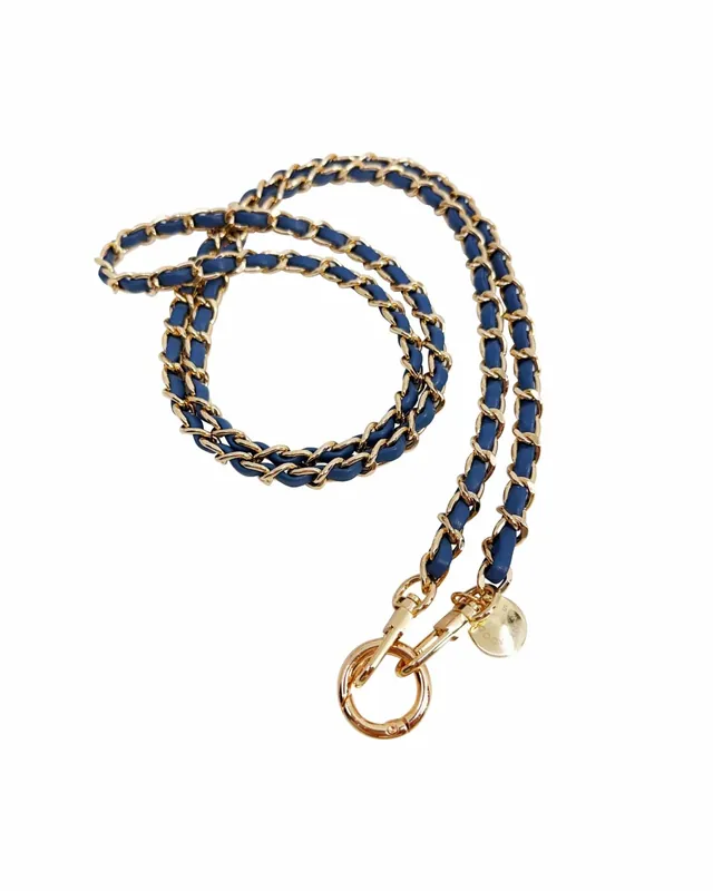 In sunny mood mobilhalsband blå guld Beställ nu