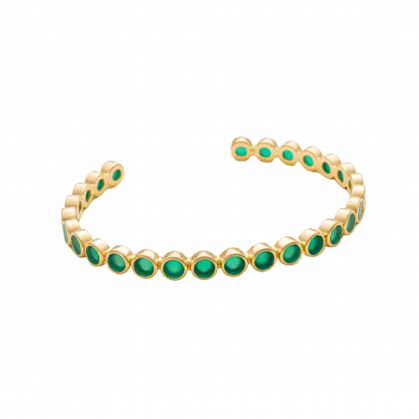Billigare Hilke Armband Bangle, La Moda Verde, Guld