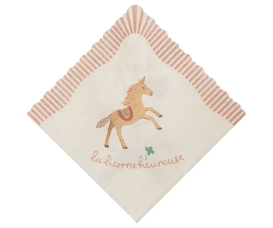 Maileg Servetter Happy birthday - Unicorn Trygg betalning