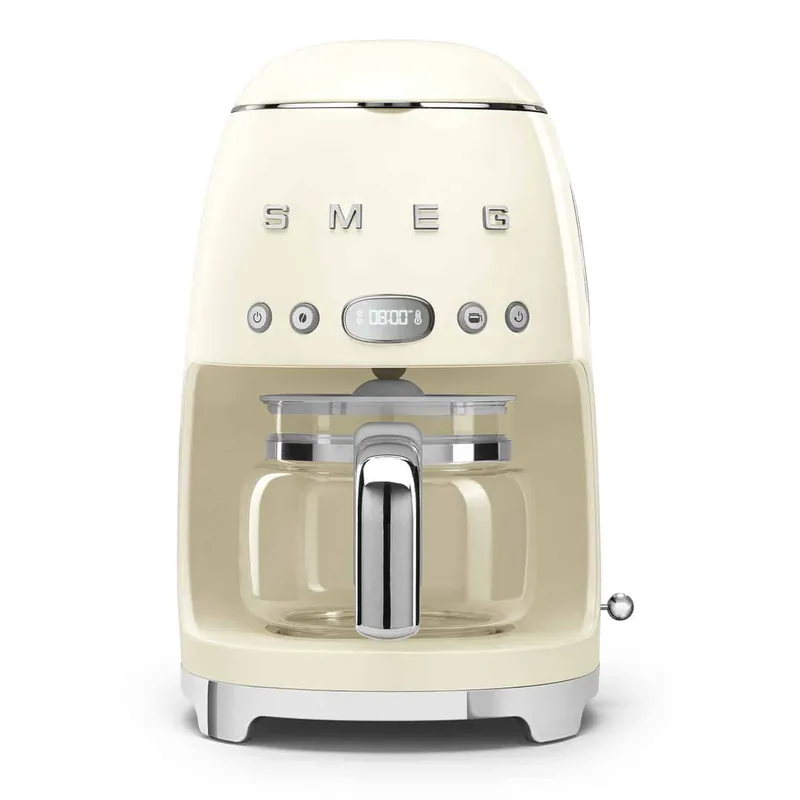 Smeg Kaffebryggare Creme Högblank 50’s Style Begränsat erbjudande