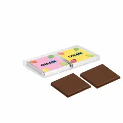 2 napolitains (mjölkchoklad) i en plastlåda med fullfärgstryck. UTZ-certifierad Extra rabatt