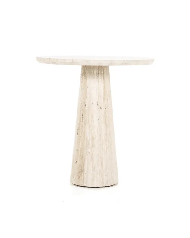 Fynd Bord Aime 70×75 cm Beige Travertin