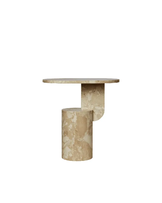 Insert Side Table Sand – marmorbord Endast idag