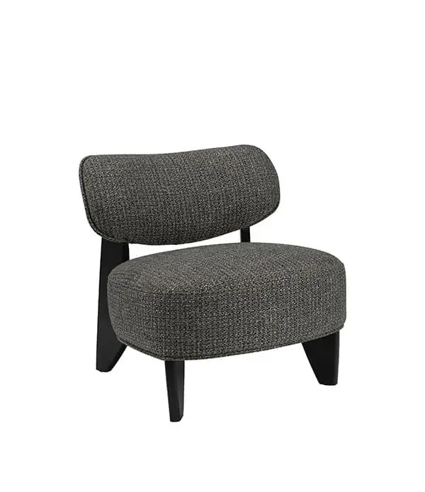 Endast idag Artwood CADIZ tygfåtölj Loud Wenge