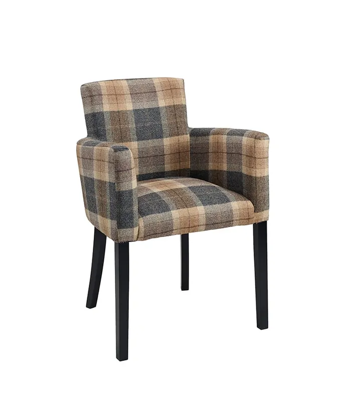 Outlet Artwood ASHLEY matstol Alistair - Plaid Brown