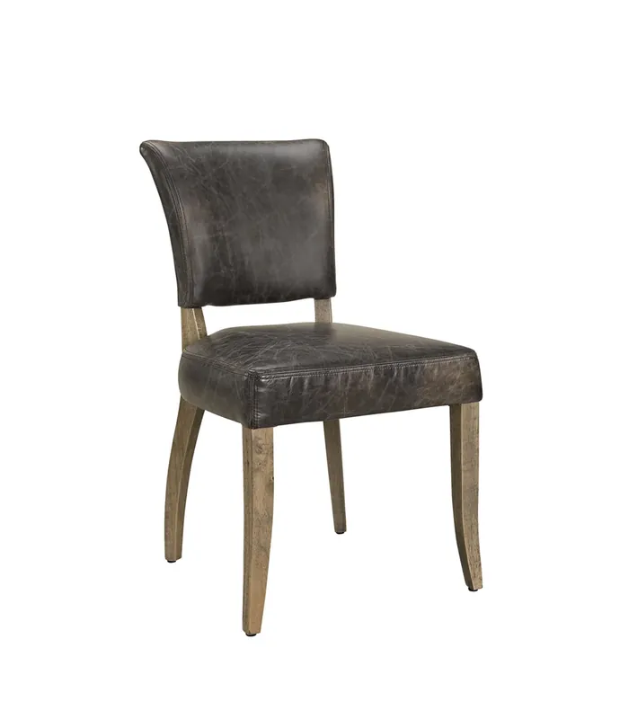 Lägg i varukorgen Artwood Mimi Matstol Leather Fudge – Elegant stol i fullnarvsläder