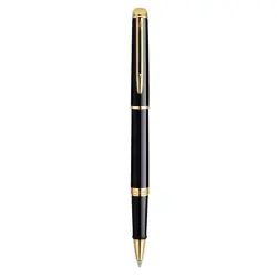 WATERMAN Hémisphère Black with golden trim, Rollerball Pen F Köp nu