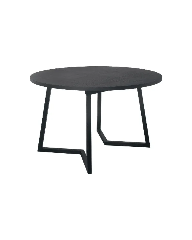 NFG RÖA Matbord 120cm Svart Inkl 2 Klaffar Nyhet