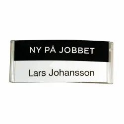 Snabb leverans Namnbricka Atlantis svart - NY PÅ JOBBET