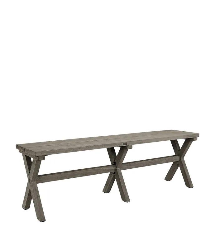Fri frakt Artwood - Cross Bänk 160cm Charcoal Teak