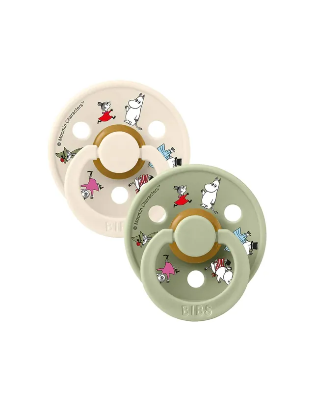 BIBS Moomin Nappar 2-pack Ivory mix storlek 1 Billigare