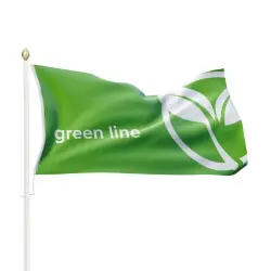 Flagga liggande 150x100 cm (160g rPET-Pro) Endast idag