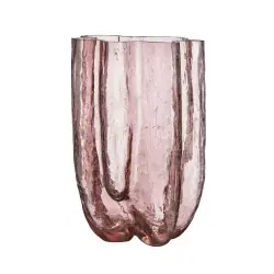 Billigare Kosta Boda Crackle vas rosa 370mm