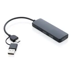 Endast idag USB hub i RCS återvunnen plast med dubbel input