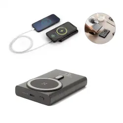 Billigare WRIGHT 10. Magnetisk powerbank med supersnabb laddning i återvunnet aluminium och återvunnet ABS 10