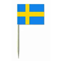 Premium Cocktailflaggor Svenska flaggan 50 st/ förp