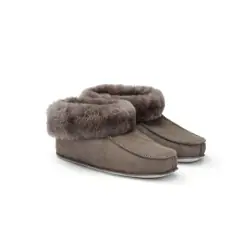 Fårskinnstofflor - Mouton Grå M (40-42) Premium