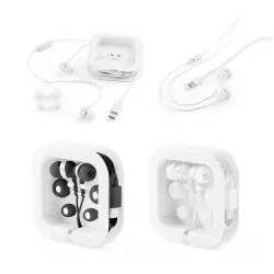 Billig PRESLEY. Hörlurar med 1.2 meter USB-C-kabel och inbyggd ABS-mikrofon
