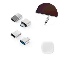 MINSKY. Set med 2 aluminium USB-A / USB-C-adaptrar Billigare