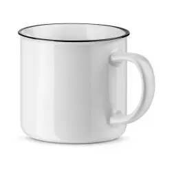 Trygg betalning VERNON WHITE. Keramisk mugg 340 mL