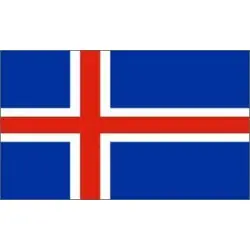 Bästa pris Bordsflagga Island (stor)