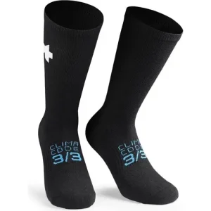Begränsat erbjudande Cykelstrumpor Assos Winter Socks P1 Black Series