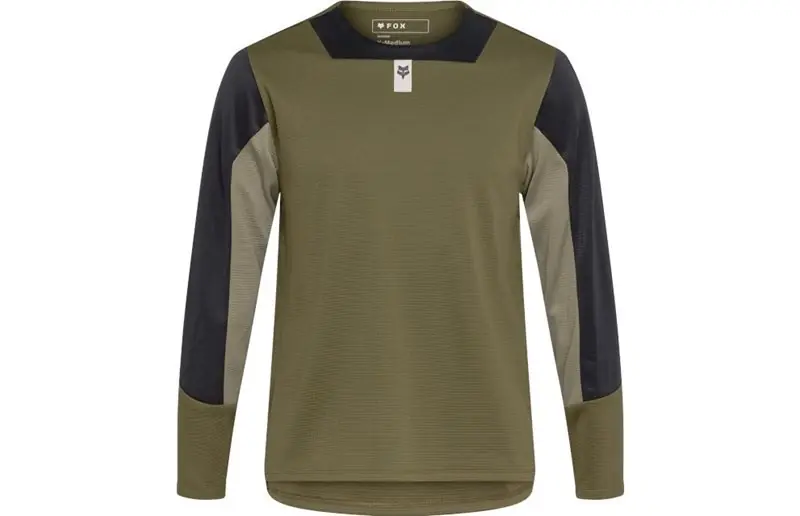 Cykeltröja Fox Yth Defend LS Jersey Olive Green Fynd