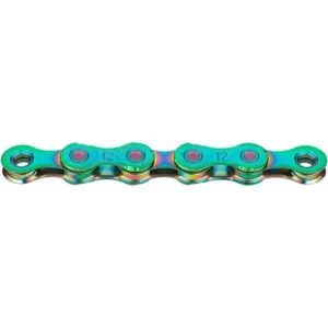 Kedja KMC Chain X12 Aurora Green WAXED 126L Nedsatt pris