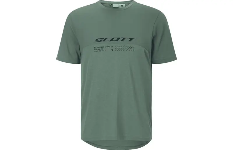 Cykeltröja Scott Tee Vertic DRI SS M's Tranquil Green Lågt pris