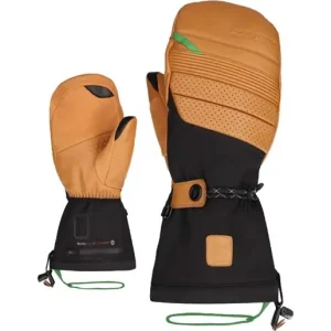 Värmehandskar Lenz Heat Glove 9.0 Finger Cap Mittens Men Brown/Black Säker betalning