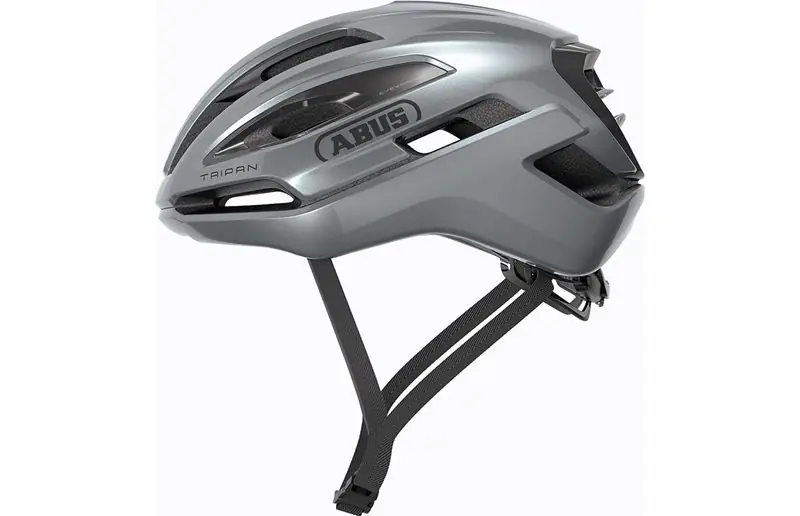 Snabb frakt Cykelhjälm ABUS Taipan Graphite Silver