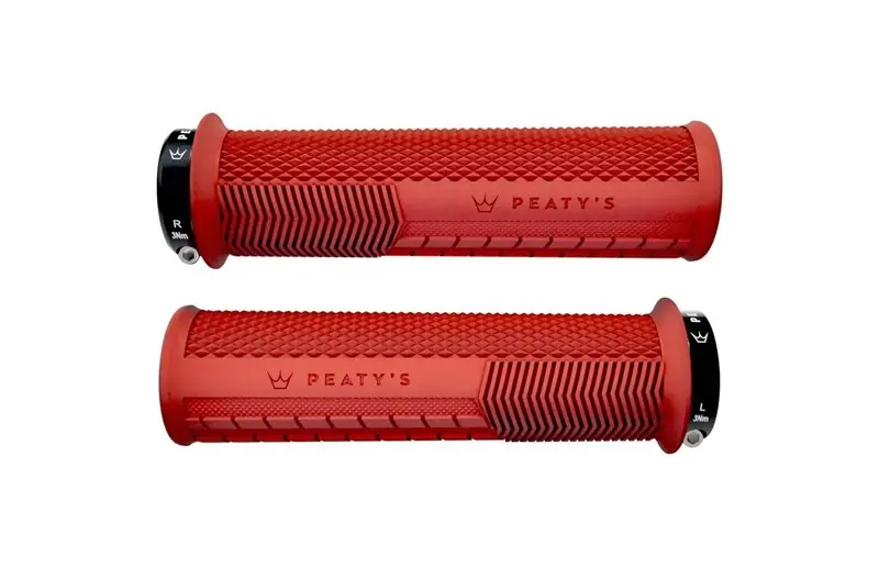 Cykelhandtag Peaty'S Monarch Knurl Thick Red Reapris