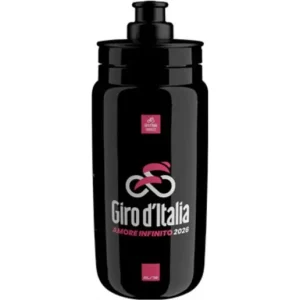 Beställ idag Cykelflaska Elite Fly Teams 2026 Giro d'Italia Black Map 550ml
