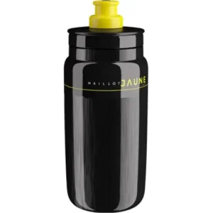 Cykelflaska Elite Fly Teams 2026 Maillot Jaune Black 550ml Premium