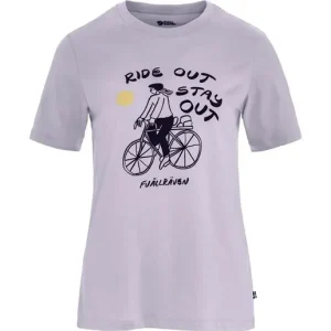 Endast idag Cykeltröja Fjällräven Hoja Iväg T-shirt W Lavender Mist